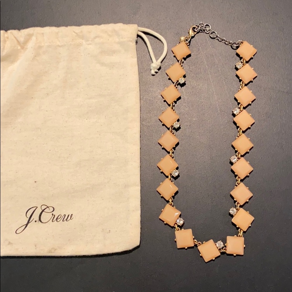 J. Crew light pink statement necklace